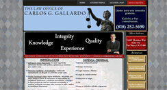 Desktop Screenshot of gallardolawoffice.com
