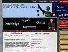 Tablet Screenshot of gallardolawoffice.com